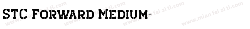STC Forward Medium字体转换